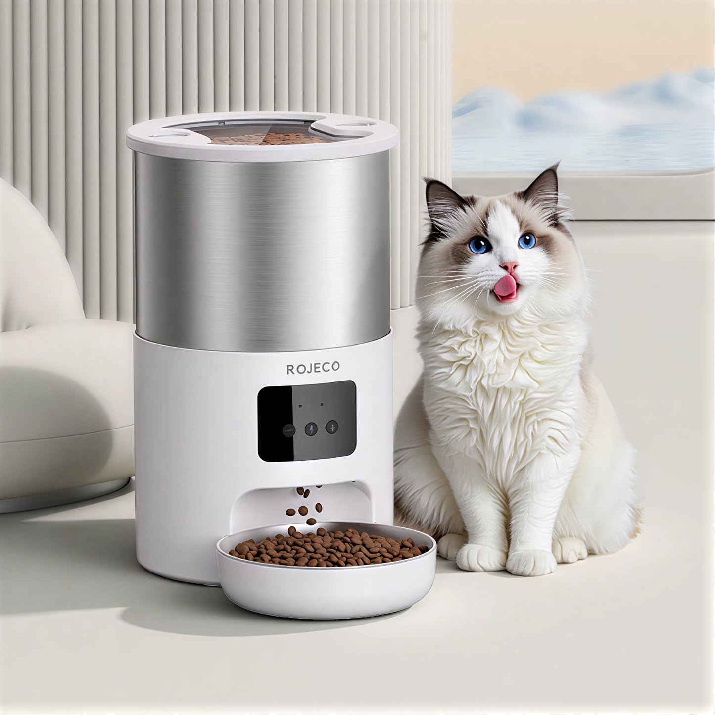 Rojeco - Automatic Cat Feeder with App